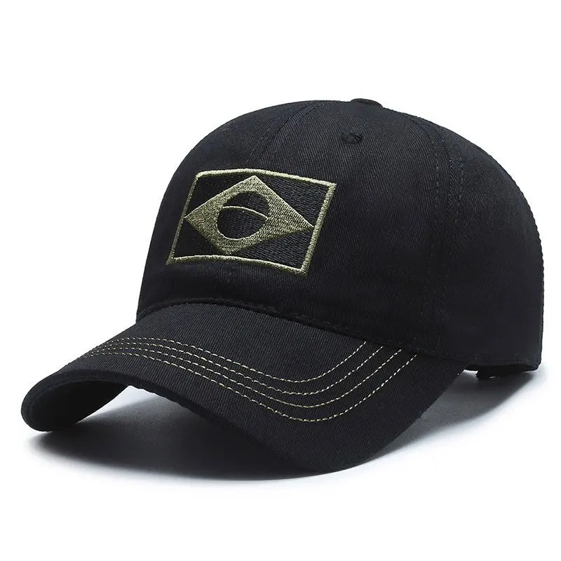 Outdoor Sports Baseball Cap Men'S Camouflage Cap, Middle and Young Men'S Casual Sun Protection Hat Brazilian Hat