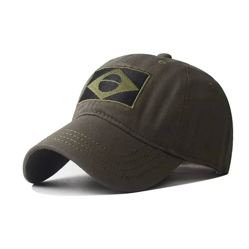 Outdoor Sports Baseball Cap Men'S Camouflage Cap, Middle and Young Men'S Casual Sun Protection Hat Brazilian Hat