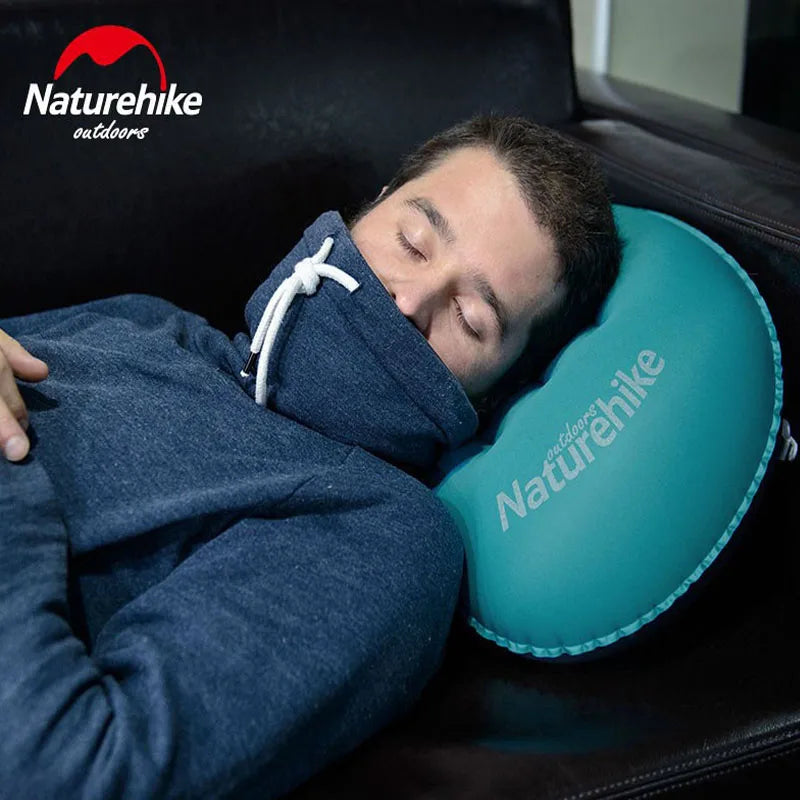 Portable Inflatable Pillow Travel Ultralight Air Pillow Neck Pillow Camping Sleeping Gear Fast Use TPU NH17T013-Z