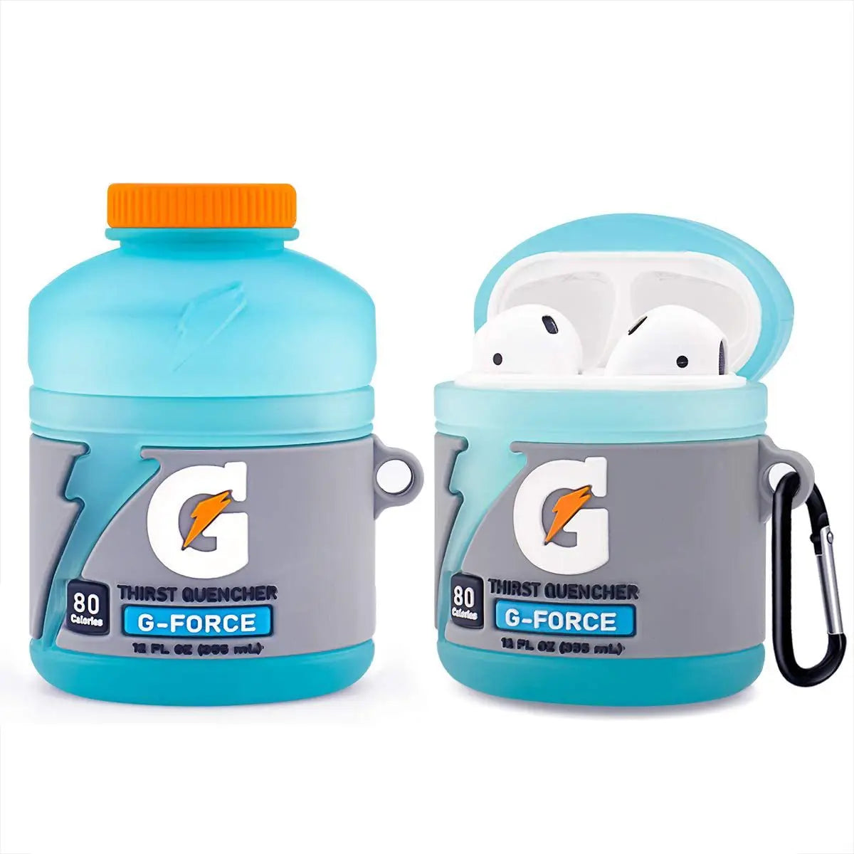 For Airpods Pro 3 2,G-Force Sports Bottle Cover for Airpods 1/2 Case,Silicone Earphone Cover for Airpods 3Rd Generation Case