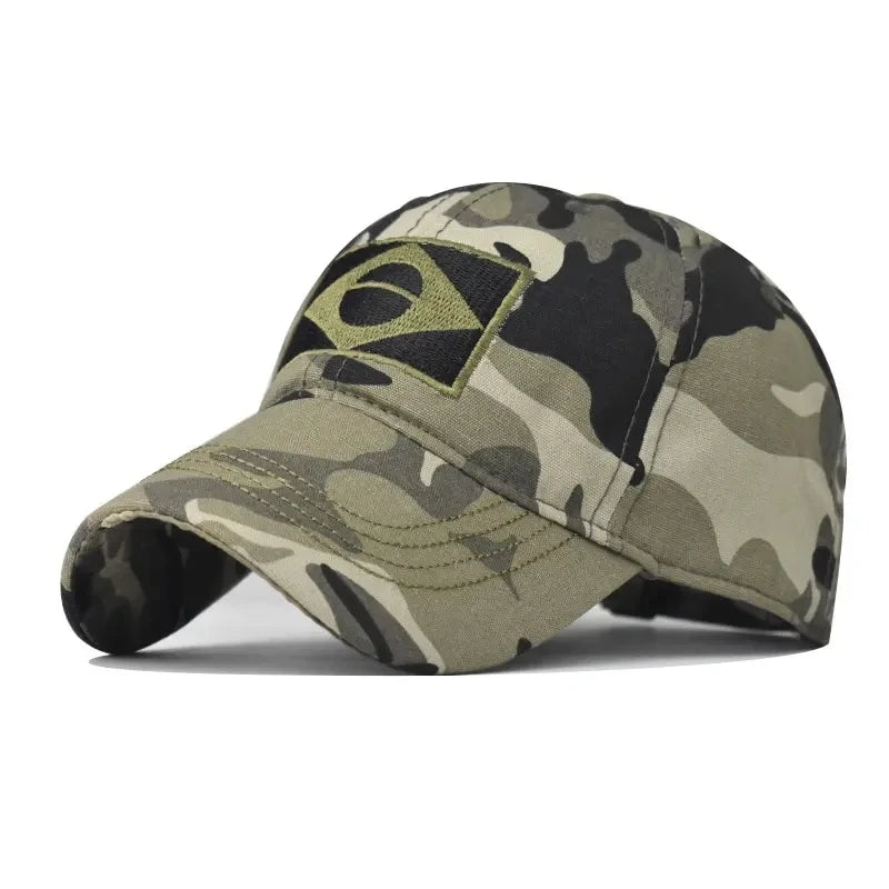 Outdoor Sports Baseball Cap Men'S Camouflage Cap, Middle and Young Men'S Casual Sun Protection Hat Brazilian Hat
