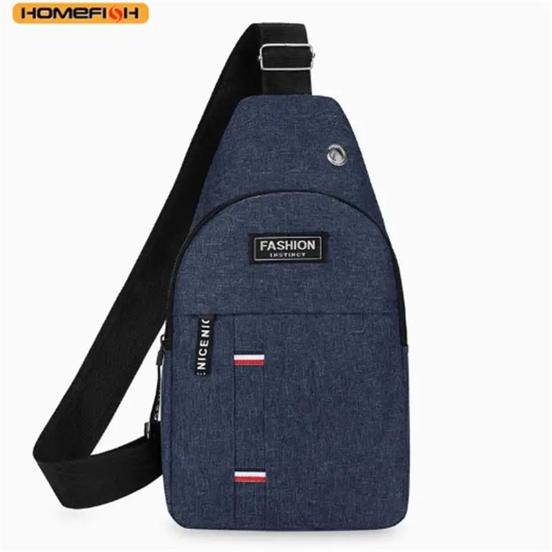 Men'S One Shoulder Crossbody Chest Bag, Large Capacity Fashion Small Shoulder Bag, Outdoor Sports Casual Daypack