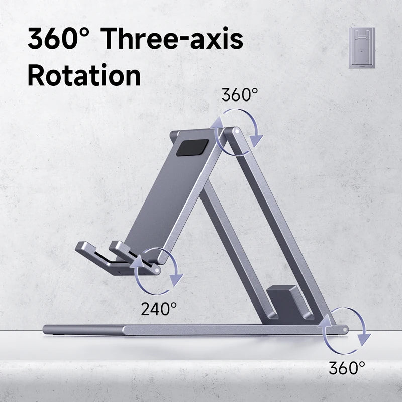 Hagibis Phone Stand Aluminum Cell Phone Adjustable Desk Phone Holder for Iphone 15/16/17 Pro Max SE Tablet Support Mount Stand