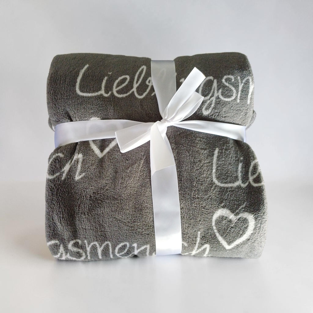 Kuscheldecke "Lieblingsmensch"