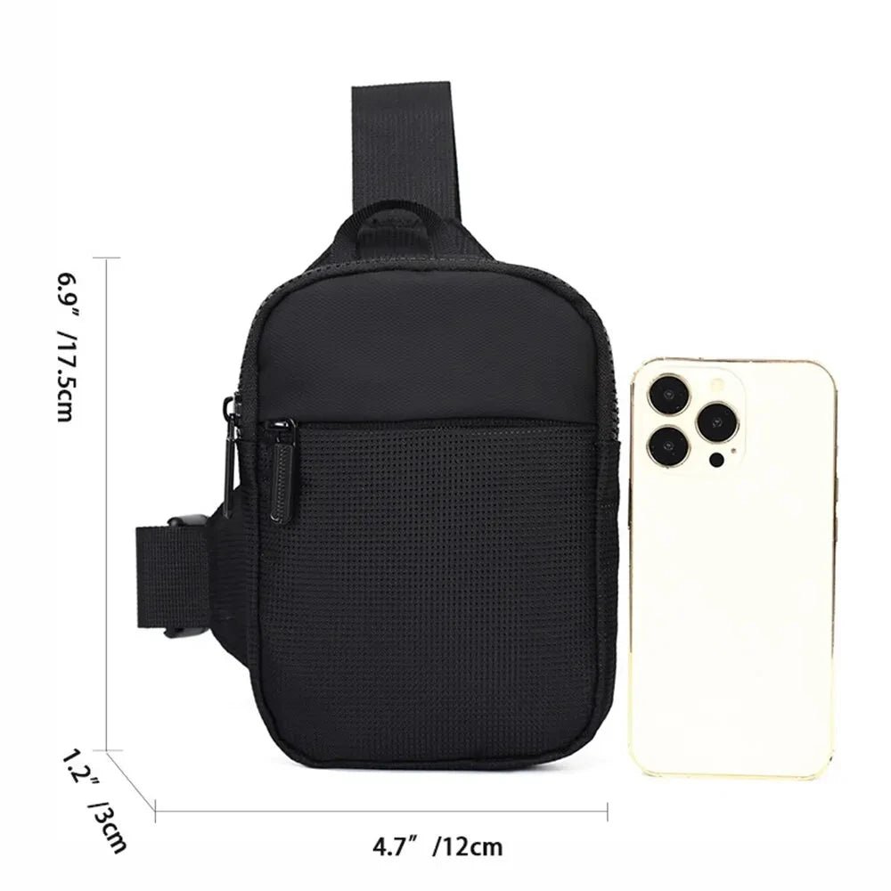 Trendy Men'S Shoulder Bag Oxford Cloth Crossbody Single Shoulder Bag Casual Diagonal Day Tide Small Square Bag for Men