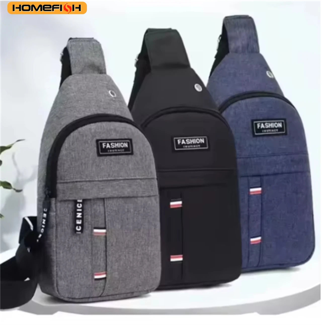 Men'S One Shoulder Crossbody Chest Bag, Large Capacity Fashion Small Shoulder Bag, Outdoor Sports Casual Daypack