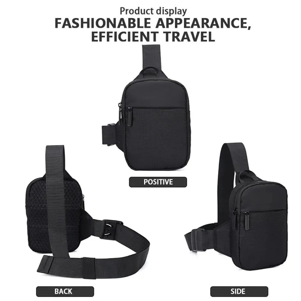 Trendy Men'S Shoulder Bag Oxford Cloth Crossbody Single Shoulder Bag Casual Diagonal Day Tide Small Square Bag for Men