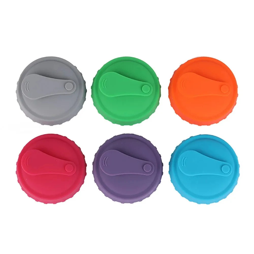 Silicone Soda Can Lid Reusable Can Stopper for Soda Beer Drinks Juice Coke Beverage Fits Standard Cans Protector
